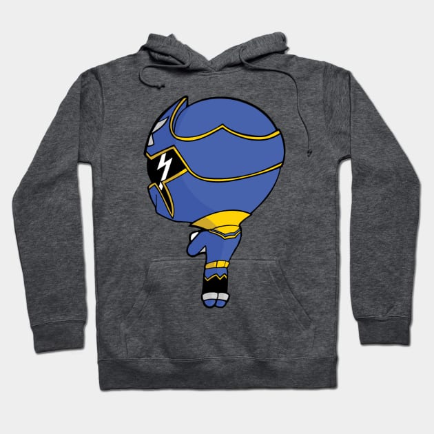 Gokai Blue Chibi Hoodie by GeekLevelAsian